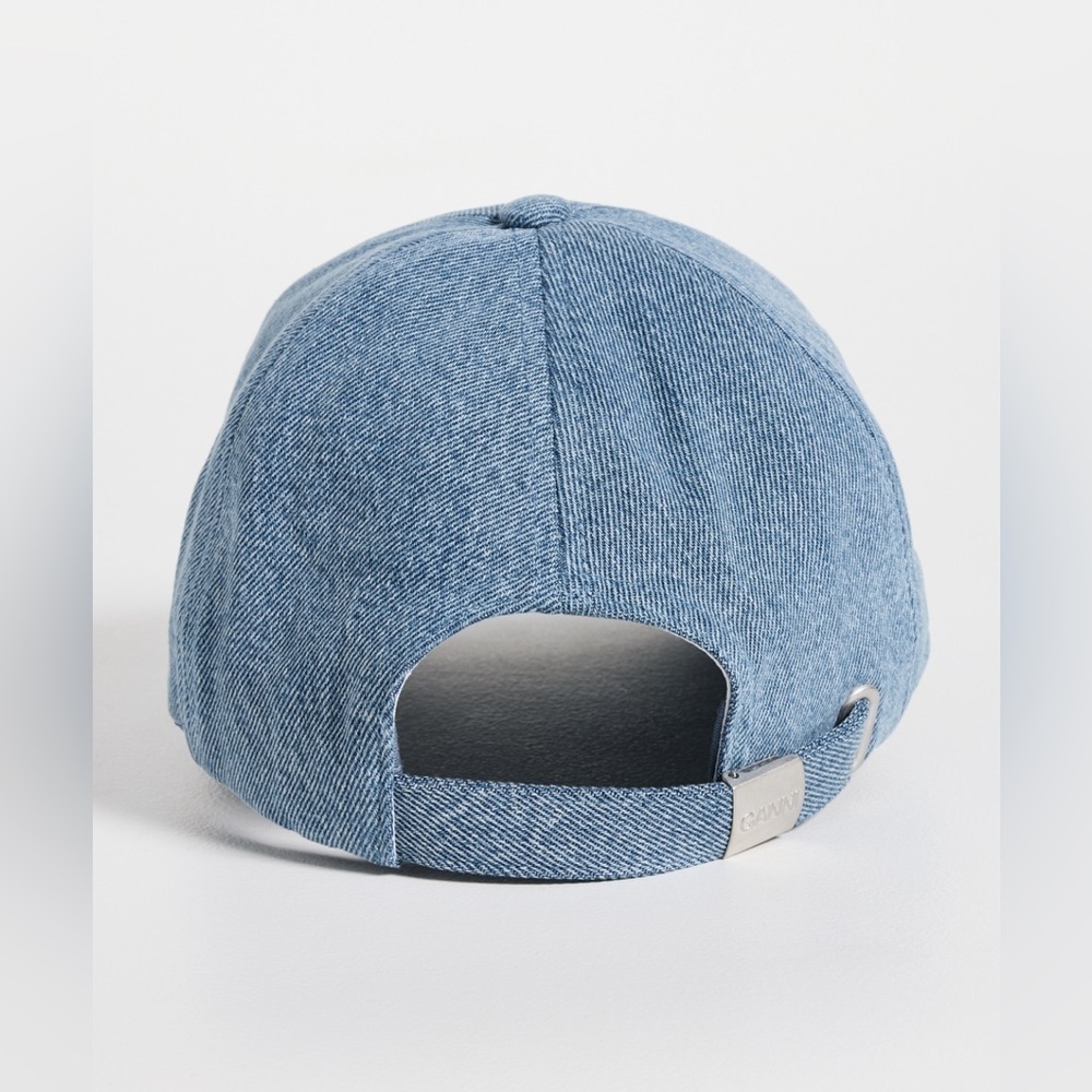 NWT Ganni Denim Cap  Hat | OS - Picture 3 of 8